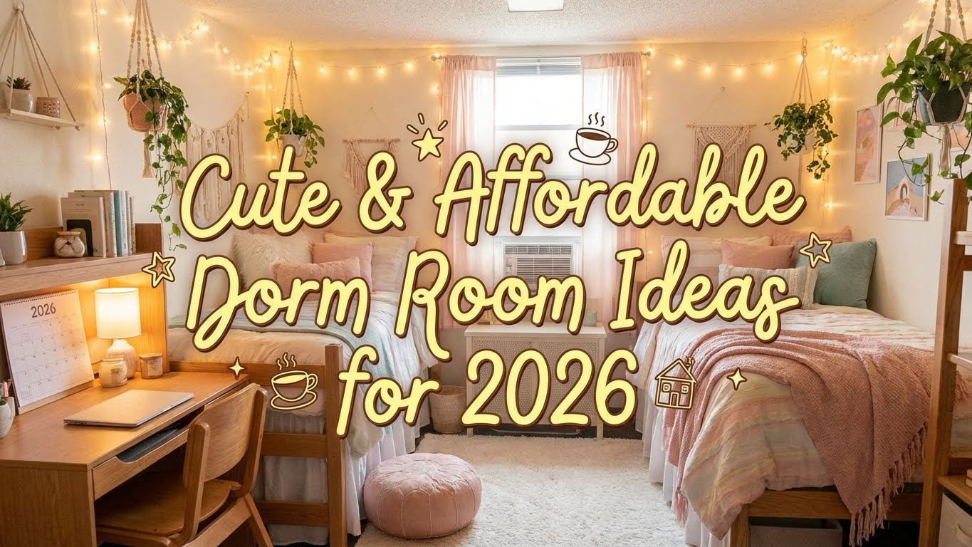 Cute & Affordable Dorm Room Ideas for 2026