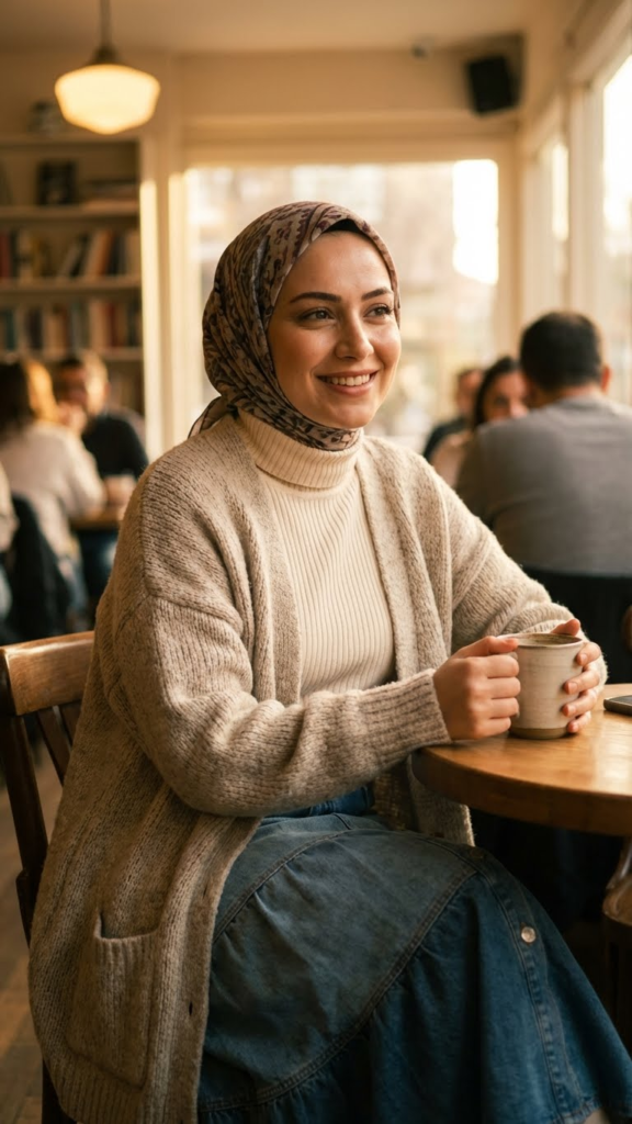 5 Chic Ways to Style Long Denim Skirts with Hijab for Modest Winter Fashion