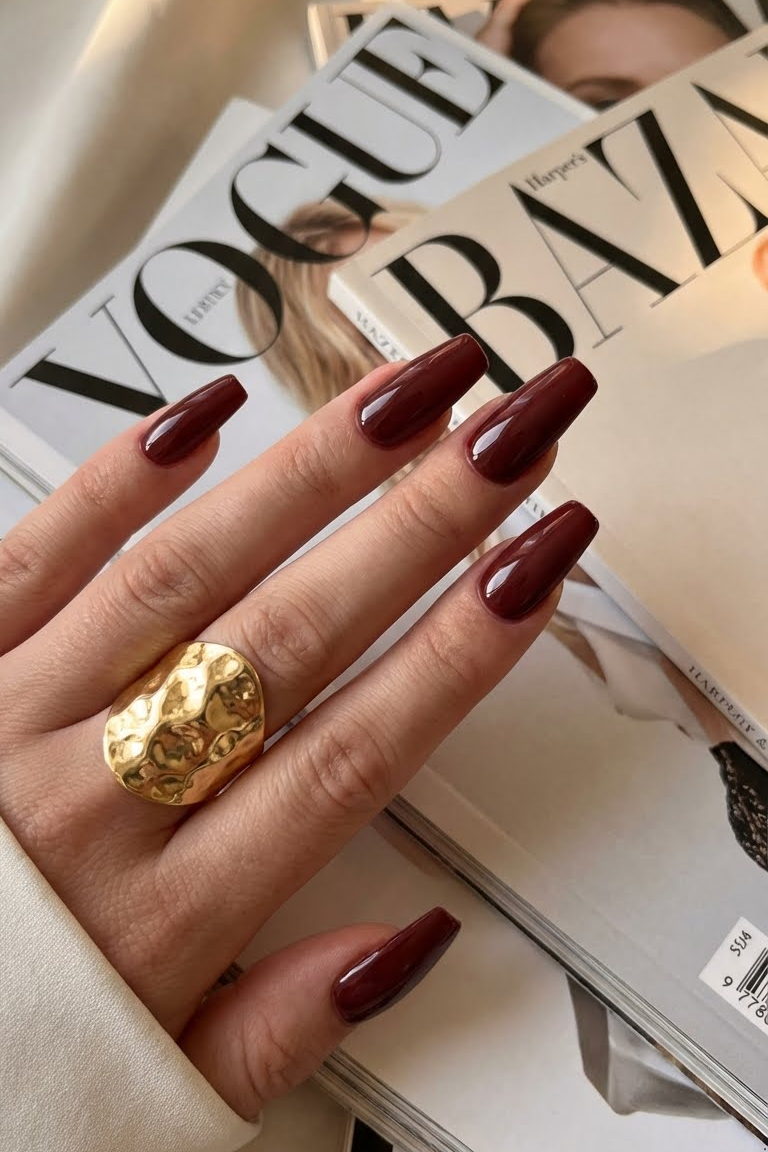 Cherry Mocha Nails: The Deep Red Trend You Need to Try Right Now (And How to DIY)