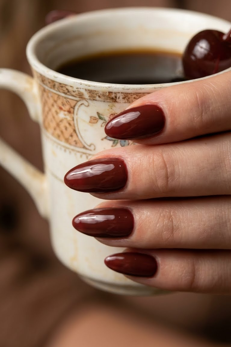 Cherry Mocha Nails: The Deep Red Trend You Need to Try Right Now (And How to DIY)