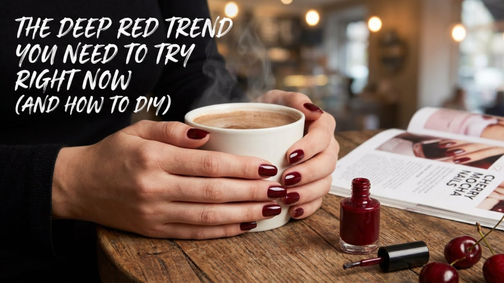 Cherry Mocha Nails: The Deep Red Trend You Need to Try Right Now (And How to DIY)