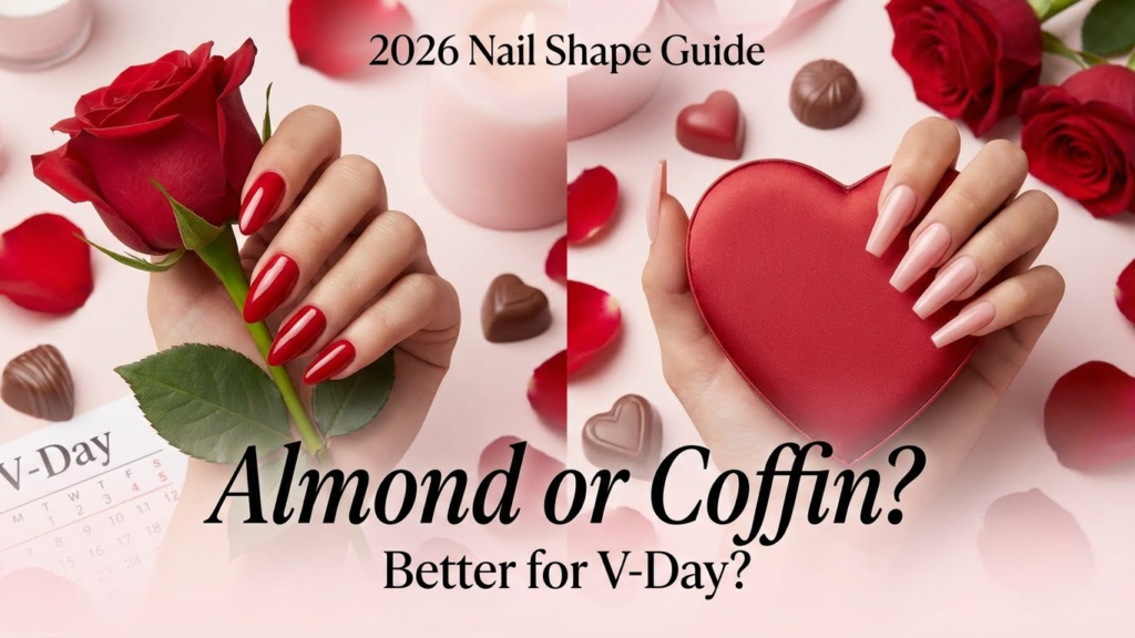 2026 Nail Shape Guide: Is Almond or Coffin Better for V-Day?