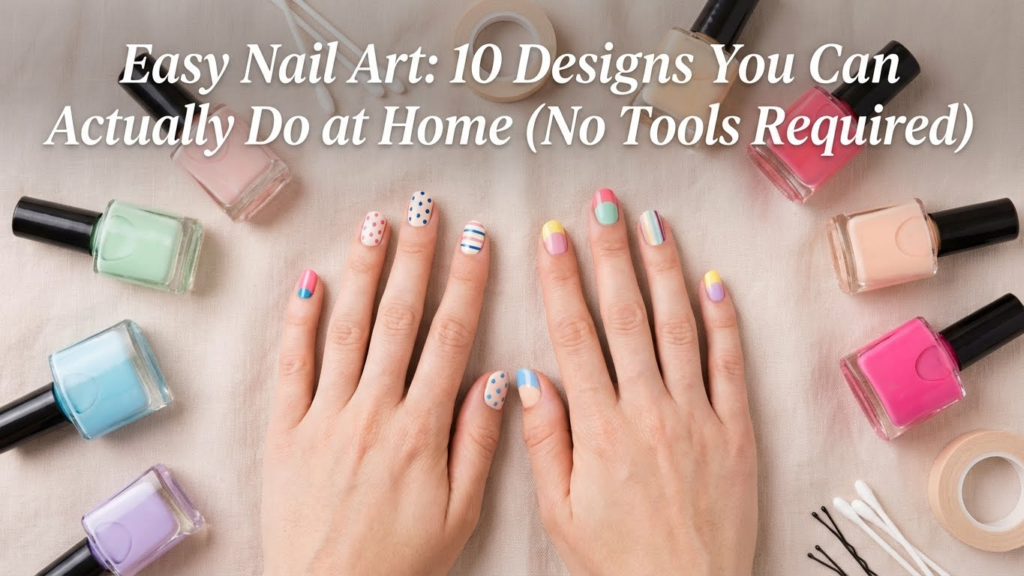 Easy Nail Art: 10 Designs You Can Actually Do at Home (No Tools Required)