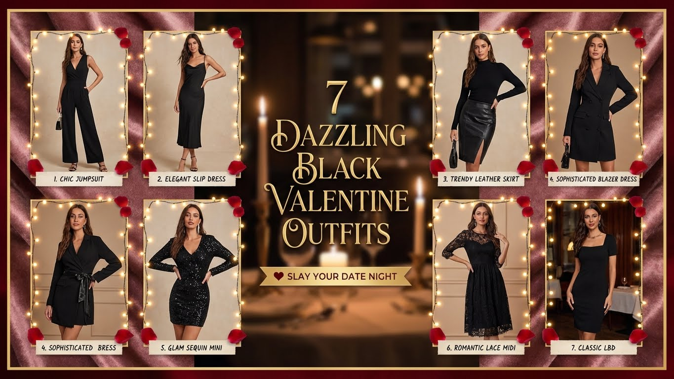 7 Dazzling Black Valentine Outfits for Women to Slay Your Date Night