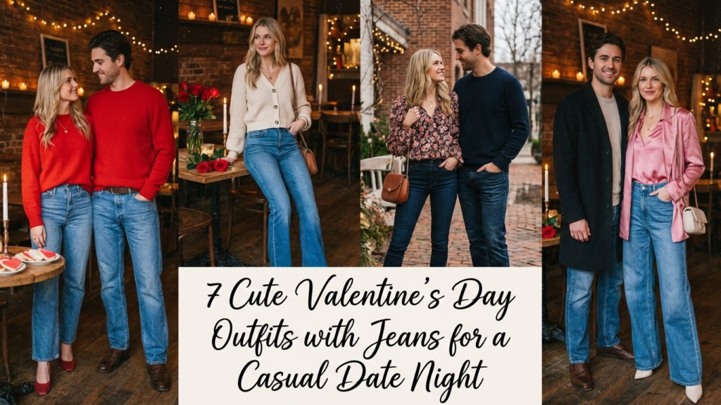 7 Cute Valentine's Day Outfits with Jeans for a Casual Date Night