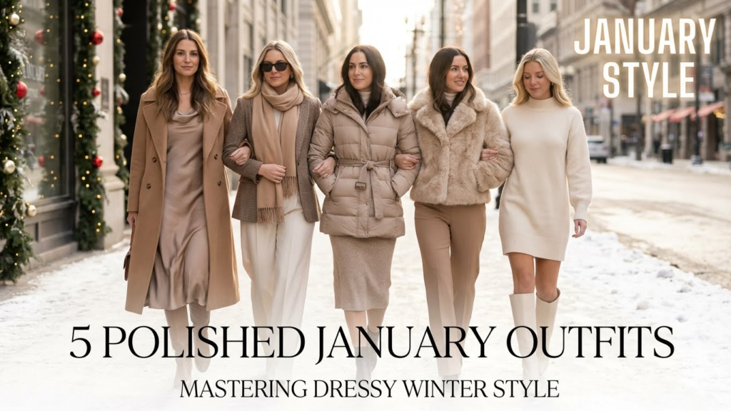 5 Polished January Outfits for Women: Mastering Dressy Winter Style