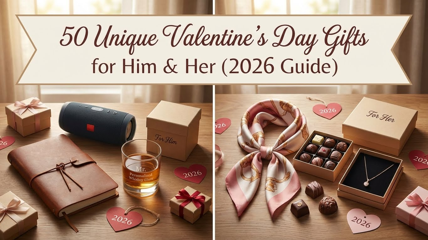50 Unique Valentine’s Day Gifts for Him & Her (2026 Guide) 1 50 Unique Valentine’s Day Gifts for Him & Her (2026 Guide)