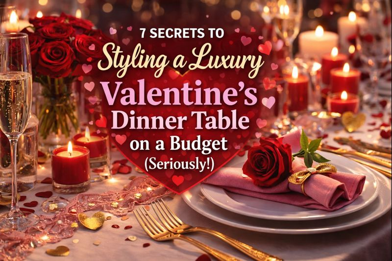 7 Secrets to Styling a Luxury Valentine's Dinner Table on a Budget (Seriously!)