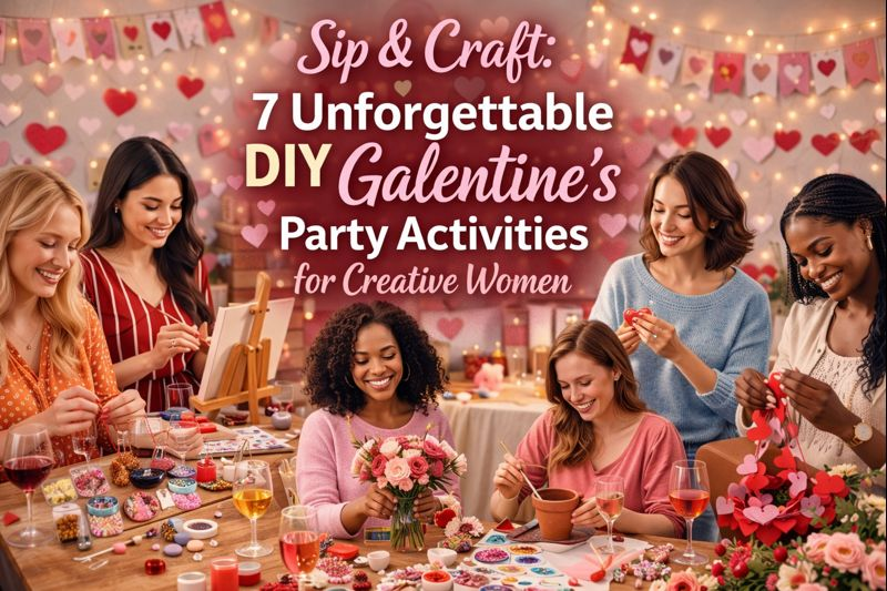 Sip & Craft: 7 Unforgettable DIY Galentine’s Party Activities for Creative Women