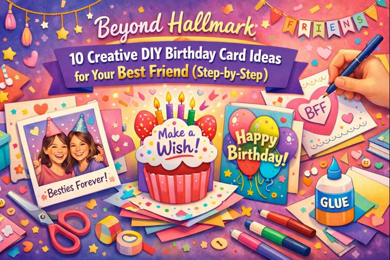 Beyond Hallmark: 10 Creative DIY Birthday Card Ideas for Your Best Friend (Step-by-Step)