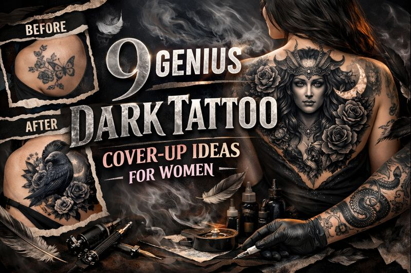 9 Genius Dark Tattoo Cover-Up Ideas for Women That Will Transform Your Skin Story