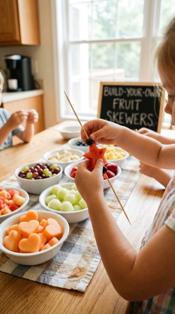 Stop Boring Party Snacks! 17 Fruit Skewer Ideas Kids (and Adults!) Will Devour 5 Stop Boring Party Snacks! 17 Fruit Skewer Ideas Kids (and Adults!) Will Devour