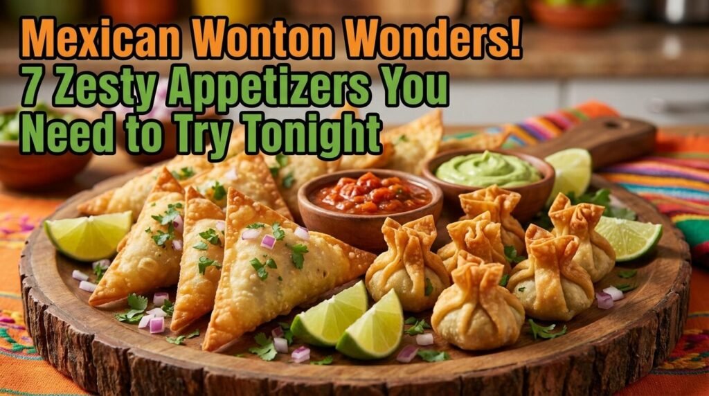Mexican Wonton Wonders! 7 Zesty Appetizers You Need to Try Tonight