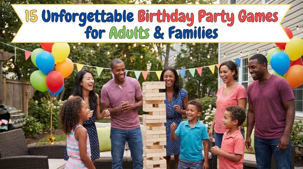 15 Unforgettable Birthday Party Games for Adults & Families (That Everyone Will Actually Play!)