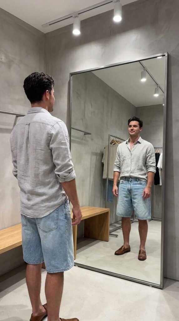 5 Effortless Ways to Style Light Blue Baggy Jorts for Men This Summer