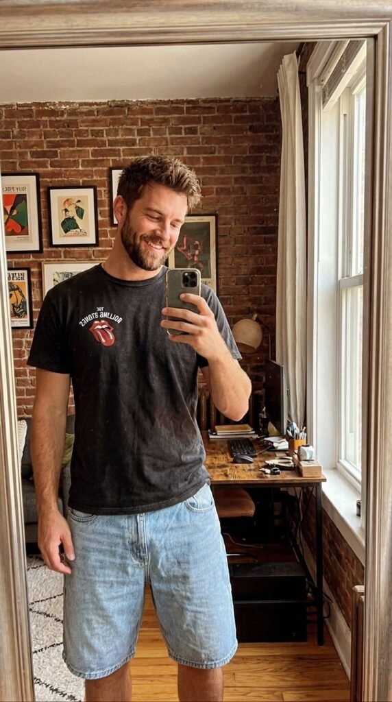 5 Effortless Ways to Style Light Blue Baggy Jorts for Men This Summer