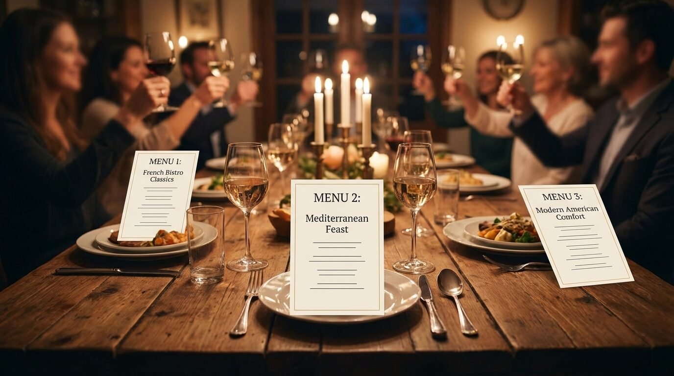 3 Course Dinner Party Menus Your Guests Will Never Forget