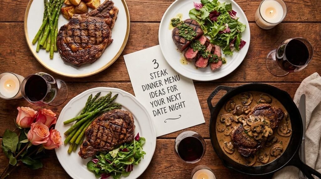 3 Steak Dinner Menu Ideas for Your Next Date Night