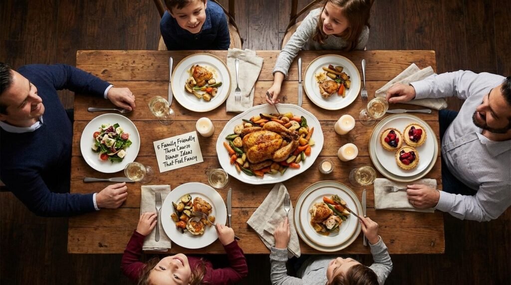 5 Family Friendly Three Course Dinner Ideas That Feel Fancy