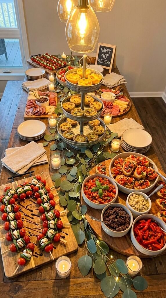 25+ Fun Birthday Party Food Ideas for Adults (Buffet Style)