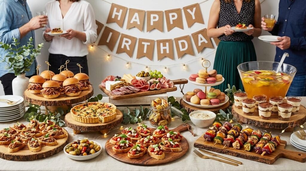 25+ Fun Birthday Party Food Ideas for Adults (Buffet Style)