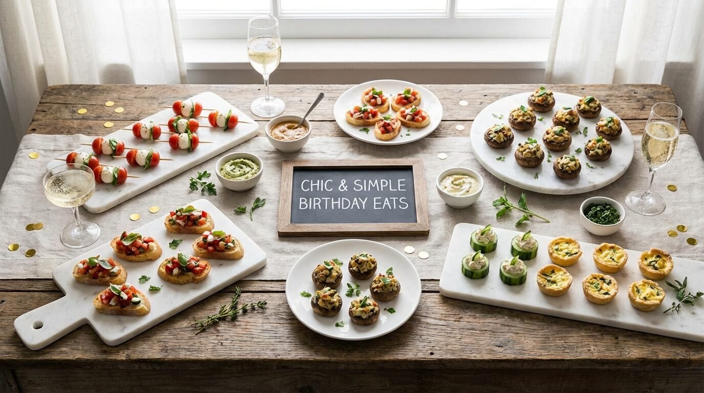 20 Chic & Simple Birthday Party Finger Food & Appetizer Ideas Your Guests Will Love