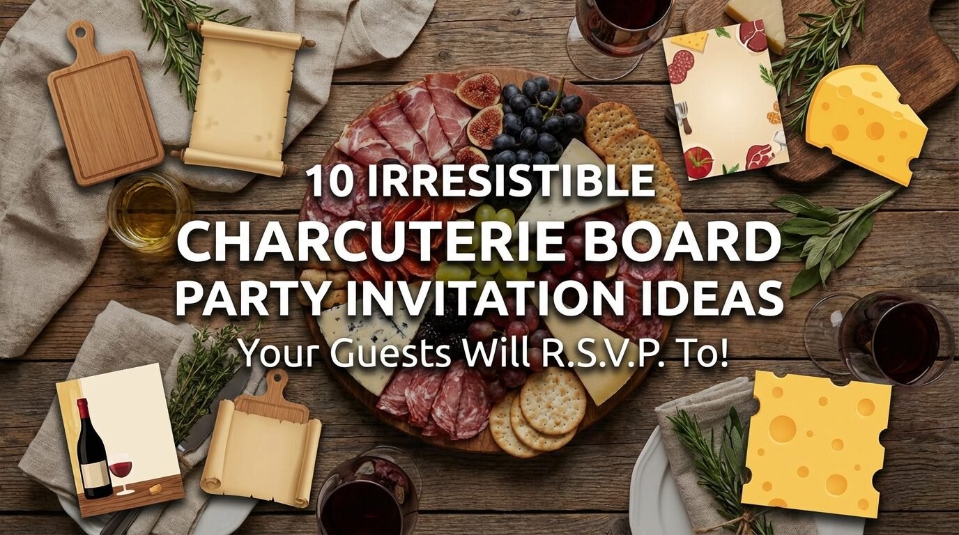 10 Irresistible Charcuterie Board Party Invitation Ideas Your Guests Will R.S.V.P. To!