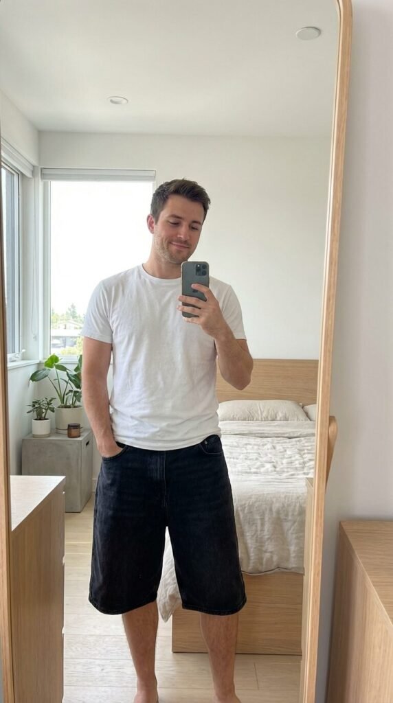 7 Fresh Black Baggy Jorts Outfits Men Need This Season 2 7 Fresh Black Baggy Jorts Outfits Men Need This Season