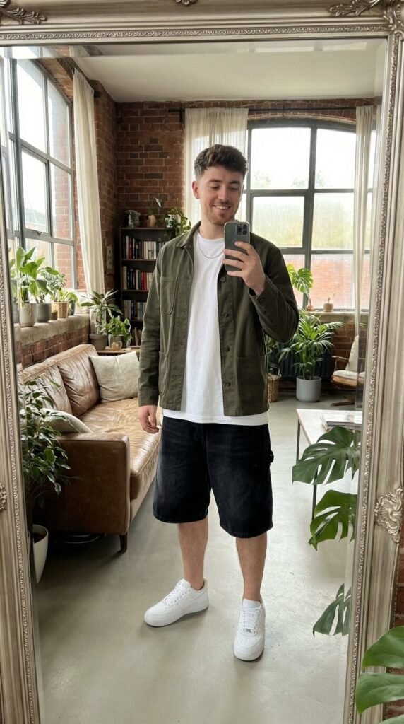 Ditch the Skinnies 7 Baggy Jorts Outfits for Men Y2K Style 6 Ditch the Skinnies 7 Baggy Jorts Outfits for Men Y2K Style