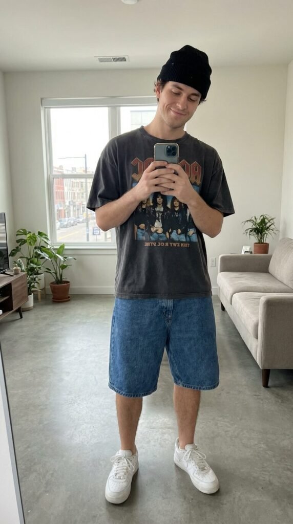 Baggy Jorts Outfits for Men That Will Make Heads Turn 2 Baggy Jorts Outfits for Men That Will Make Heads Turn