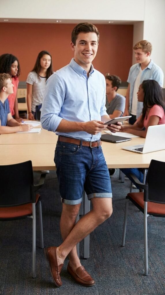 Jorts for School 7 Outfit Ideas Men Need This Semester 3 Jorts for School 7 Outfit Ideas Men Need This Semester