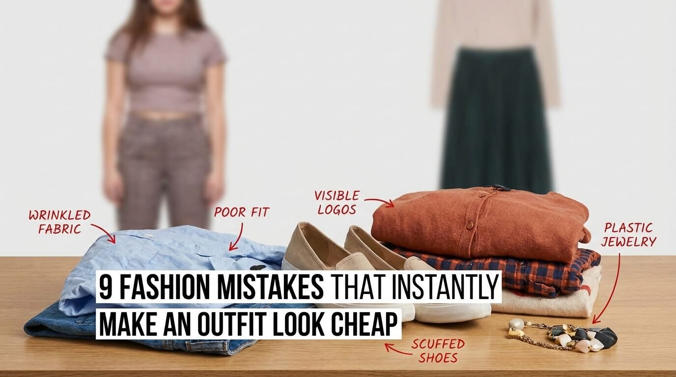 9 Fashion Mistakes That Instantly Make an Outfit Look Cheap 1 9 Fashion Mistakes That Instantly Make an Outfit Look Cheap