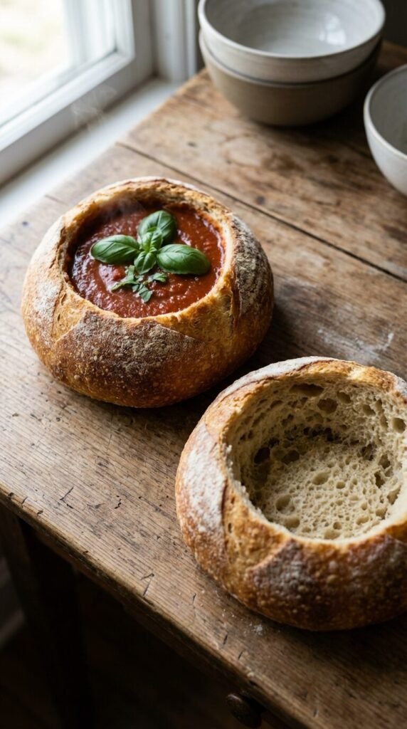 Stop buying it. Make your own sourdough bread bowls!
