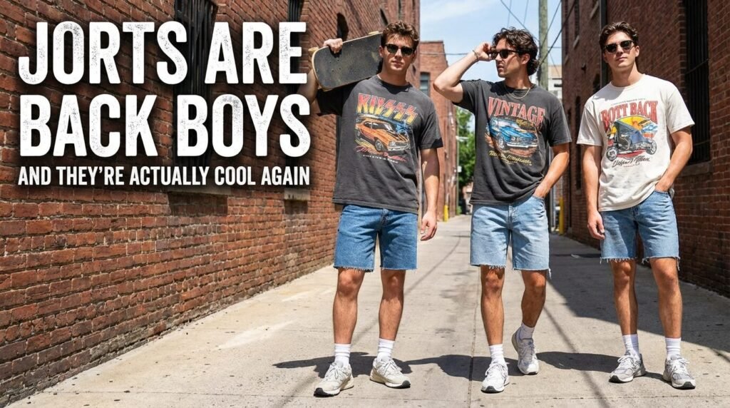 Jorts are back boys and they’re actually cool again