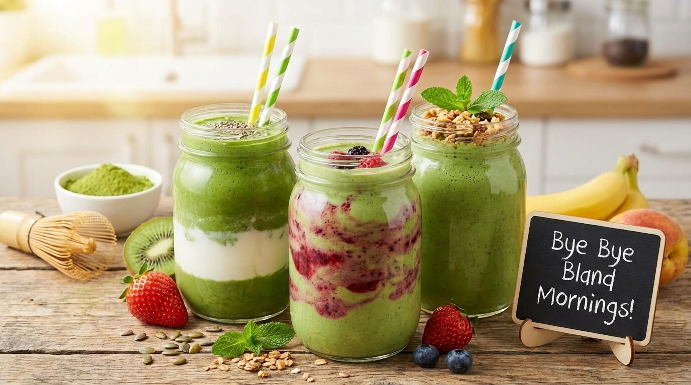 Matcha Smoothies You'll Actually Crave (Bye Bye Bland Mornings!)