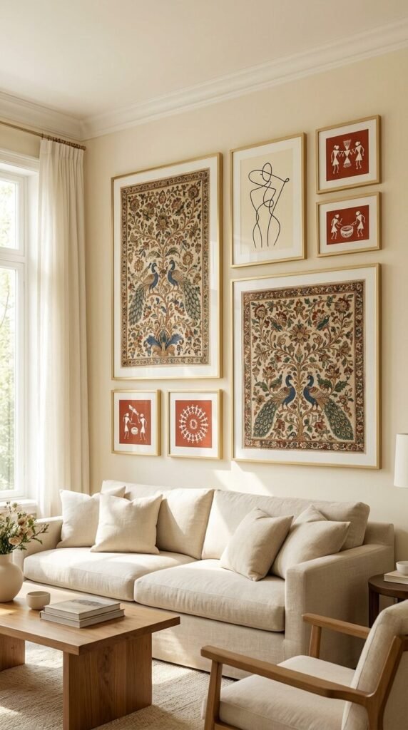 7 Ways to Use Traditional Indian Wall Art in Your Modern Living Room 3 7 Ways to Use Traditional Indian Wall Art in Your Modern Living Room