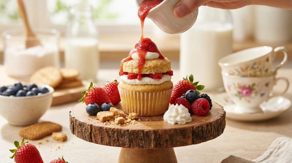 The Only Strawberry Shortcake Cupcake Recipe You Need 2 The Only Strawberry Shortcake Cupcake Recipe You Need