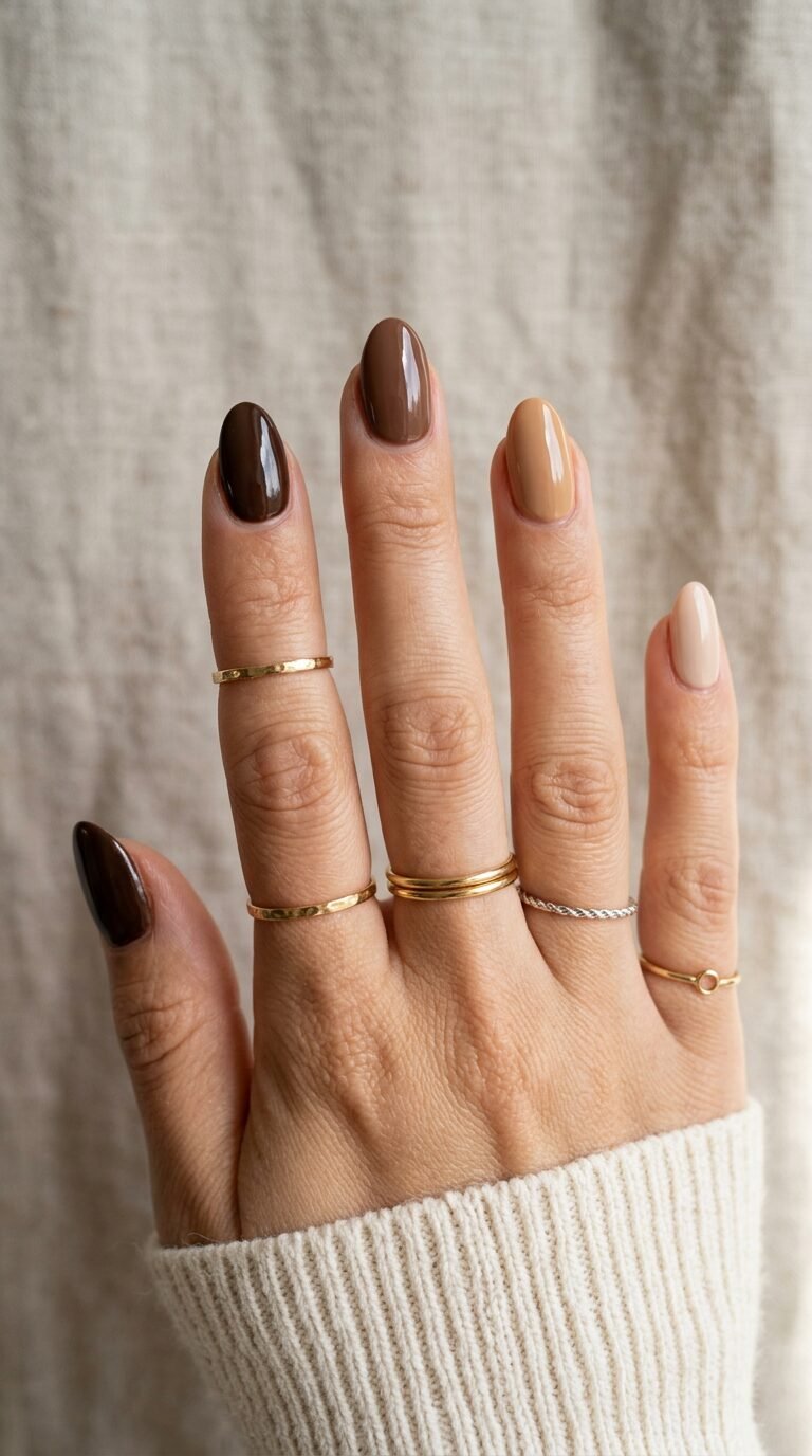 Trendy Brown Nail Designs for a Warm & Aesthetic Look