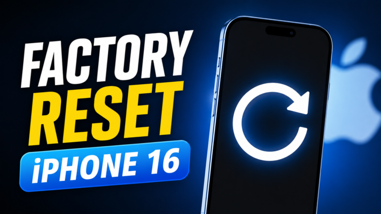 How to Reset an iPhone 16 Safely